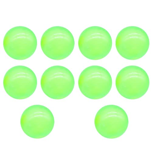 Glowing Dream Balls, 10pcs Decorative Balls, Bounce Back Lumiballs Set, The Puking Ball Glow In The Dark,Ceiling Balls Stress Balls Sticky Balls for Relax Toy Teens and Adults 6cm Green von Irrun