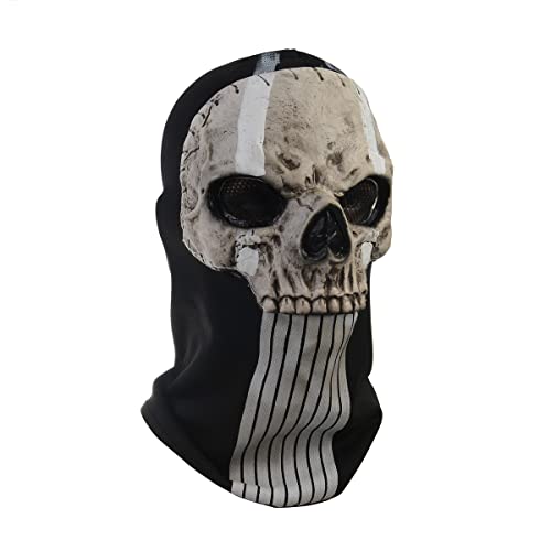 Halloween Scary Mask, Adult Ghost Face Mask, Cosplay Costume Mask, Party Horror Full Head Skull Mask for Men Women Indoor Outdoor Game Activity Prop (C) von Irrun