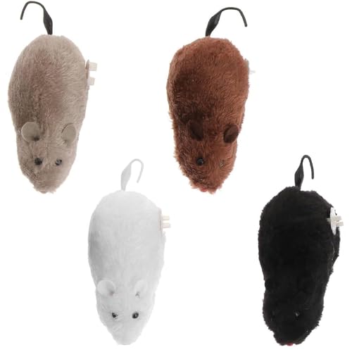 Irrun 4pcs Wind Up Mice, Wind Up Mouse Toys, Racing Mice Realistic Plush Toy, Mouse Toys with Twirling Tail, Mini Chasing Rat Goodie Bag Stuffers Prank Toys Gifts Random Color Irrun 4pcs Wind Up Mice, Wind Up Mouse Toys, Racing Mice Realistic Plush Toy, Mouse Toys with Twirling Tail, Mini Chasing Rat Goodie Bag Stuffers Prank Toys Gifts Random Color von Irrun