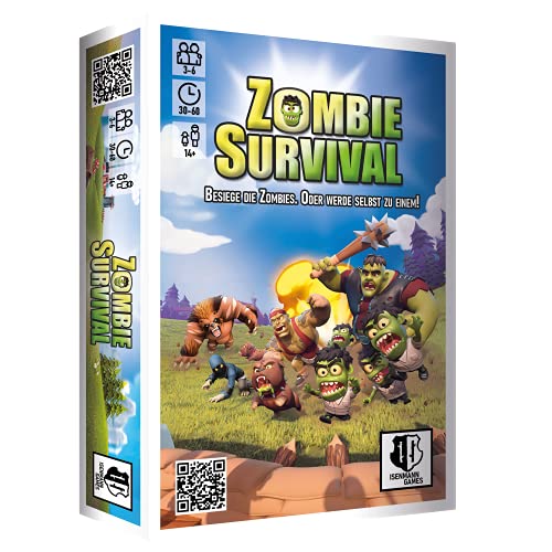 Zombie Survival - Überlebe oder werde zum Zombie | Lustiges Kartenspiel für 3-6 Spieler | Sammelt, Handelt und Kämpft | Partyspiel mit vielen Karten und Spielmodi | Deutsch | von Isenmann Games von Isenmann Games