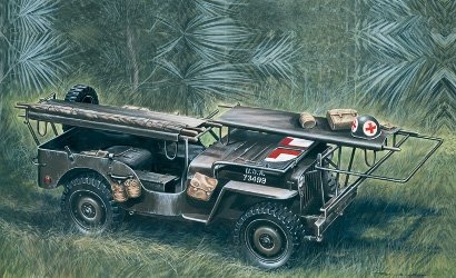 1/4 Ton 4x4 Krankenwagen Jeep von Italeri