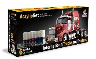 Acryl Set International Trucks &Trailers von Italeri