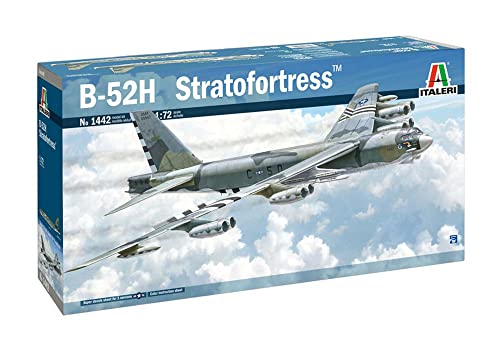 Italeri 1:72 Boeing B-52H Stratofortress, Modellbau, Bausatz, Standmodellbau, Basteln, Hobby, Kleben, Plastikbausatz, detailgetreu von Italeri