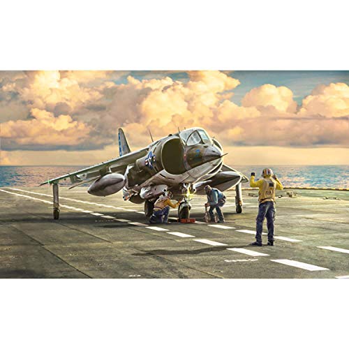 ITALERI 1410S - 1:72 AV-8A Harrier , Modellbau, Bausatz, Standmodellbau, Basteln, Hobby, Kleben, Plastikbausatz, detailgetreu, Unlackiert von Italeri