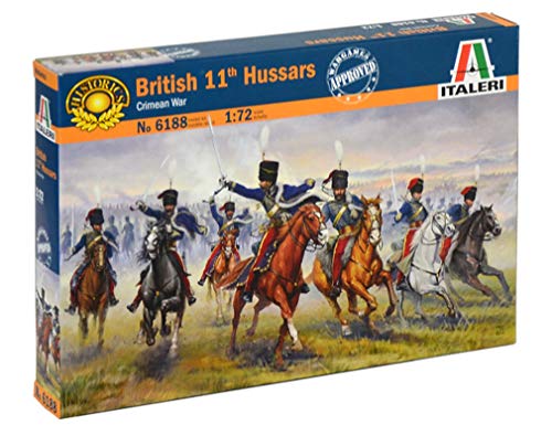 ITALERI 6188S - 1:72 British 11th Hussars (Crimean war) , Modellbau, Bausatz, Standmodellbau, Basteln, Hobby, Kleben, Plastikbausatz, detailgetreu von Italeri