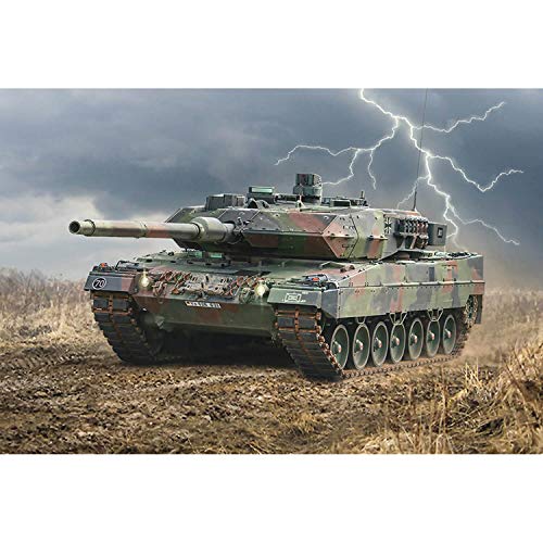 ITALERI 6567S - 1:35 Leopard 2A6 , Modellbau, Bausatz, Standmodellbau, Basteln, Hobby, Kleben, Plastikbausatz, detailgetreu, Unlackiert von Italeri