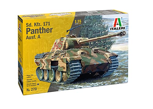 Italeri 0270S 1:35 Sd.Kfz. 171 Panther AUSF. A WA - Modellbau, Bausatz, Standmodellbau, Basteln, Hobby, Kleben, Plastikbausatz, detailgetreu von Italeri