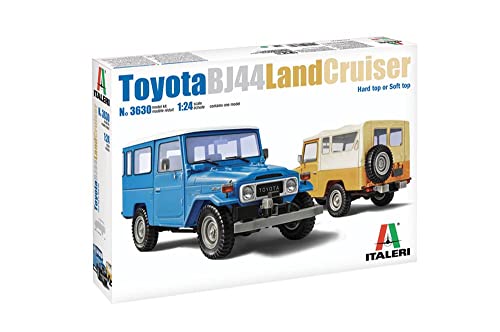 Italeri 3630S - 1:24 Toyota BJ-44 Landcruiser So./Ha.Top, Modellbau, Bausatz, Standmodellbau, Basteln, Hobby, Kleben, Plastikbausatz, detailgetreu, Mehrfarbig von Italeri