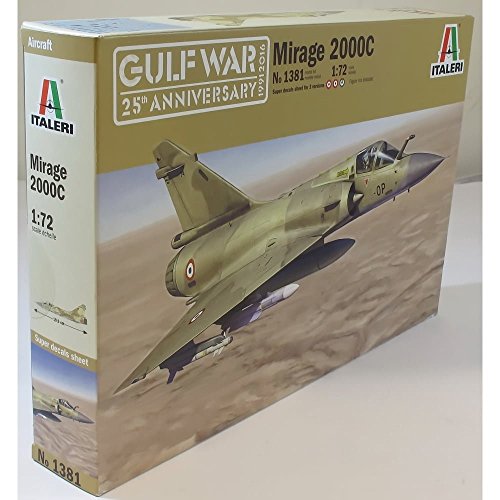 Italeri 1381-1:72 Mirage 2000C, Fahrzeuge, Grau von Italeri