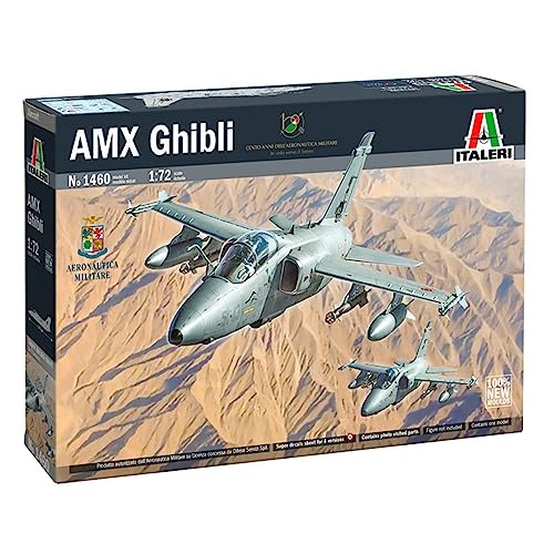 Italeri 1460 1:72 AMX Ghibli - Modellbau, Bausatz, Standmodellbau, Basteln, Hobby, Kleben, Plastikbausatz, detailgetreu, Mehrfarbig von Italeri