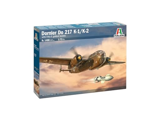 Italeri 1488 1:72 Dornier Do 217 K-1/K-2 mit Fritz-X - Modellbau, Bausatz, Standmodellbau, Basteln, Hobby, Kleben, Plastikbausatz, Militär Bausatz Italeri 1488 1:72 Dornier Do 217 K-1/K-2 mit Fritz-X - Modellbau, Bausatz, Standmodellbau, Basteln, Hobby, Kleben, Plastikbausatz, Militär Bausatz von Italeri