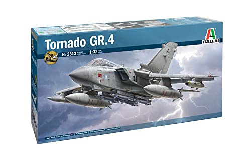 Italeri 2513S Italien 1:32 Tornado GR.4, Modellbau, Bausatz, Standmodellbau, Basteln, Hobby, Kleben, Plastikbausatz, detailgetreu, Mehrfarbig von Italeri