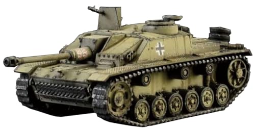 Italeri 25756 1:56 Sd.Kfz. 142/1 StuG III - Modellbau, Bausatz, Standmodellbau, Basteln, Hobby, Kleben, Plastikbausatz, detailgetreu, Unlackiert, Geformte Farbe von Italeri