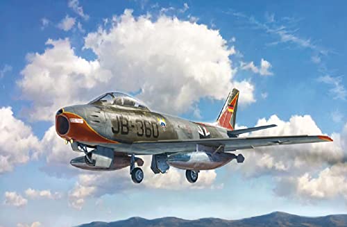 Italeri 2799S, Mikoyan-Gurevich 1:48 F-86E Sabre, originalgetreue Nachbildung, Modellbau, Basteln, Hobby, Kleben, Plastikbausatz, Zusammenbauen, Mehrfarbig von Italeri