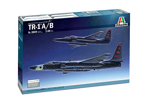 Italeri 2809S 1:48 Lockheed TR-1A/B, originalgetreue Nachbildung, Modellbau, Basteln, Hobby, Kleben, Plastikbausatz, Zusammenbauen, Mehrfarbig, Large von Italeri