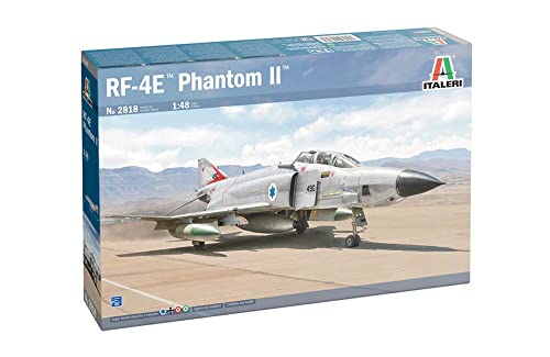 Italeri 2818 1:48 RF-4E Phantom II - Modellbau, Bausatz, Standmodellbau, Basteln, Hobby, Kleben, Plastikbausatz, detailgetreu, Unlackiert von Italeri