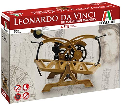 Italeri IT3113 3113S - IT L.DaVinci Rolling ball Timer , Modellbau, Bausatz, Standmodellbau, Basteln, Hobby, Kleben, Plastikbausatz, detailgetreu von Italeri