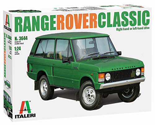 Italeri 3644S Land 1:24 Range Rover Classic, originalgetreue Nachbildung, Modellbau, Basteln, Hobby, Kleben, Plastikbausatz, Zusammenbauen, Grün von Italeri