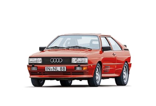 Italeri 3671 1:24 Audi Quattro - Modellbau, Bausatz, Standmodellbau, Basteln, Hobby, Kleben, Plastikbausatz, Auto Bausatz, Auto Modell 1:24, Rot von Italeri