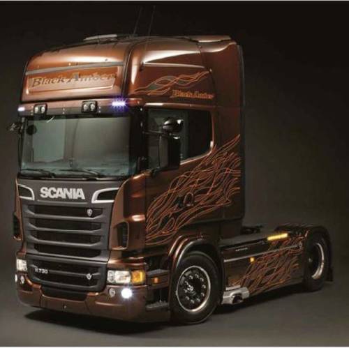 Italeri 3897 Scania R730 V8 Black Amber Truckmodell Bausatz 1:24 von Italeri