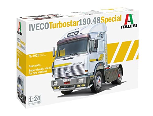 Italeri 3926S - 1:24 IVECO Turbostar 190.48 Special, Modellbau, Bausatz, Standmodellbau, Basteln, Hobby, Kleben, Plastikbausatz, detailgetreu Schwarz von Italeri