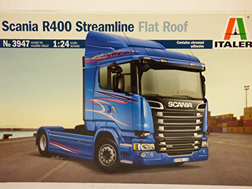 Italeri 3947 - 1:24 Scania R400 Streamline (Flat Roof), Modellbau, Bausatz, Standmodellbau, Basteln, Hobby, Kleben, Plastikbausatz von Italeri