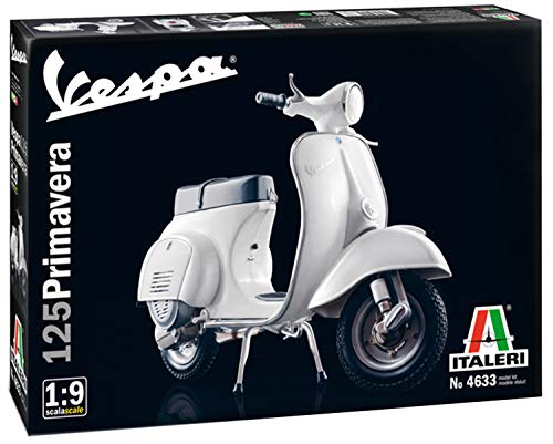 Italeri 4633 Vespa 125 Primavera Motorradmodell Bausatz 1:9 Italien 510104633-1, Modellbau, Standmodellbau, Basteln, Hobby, Kleben, Plastikbausatz, unlackiert, Mittel von Italeri