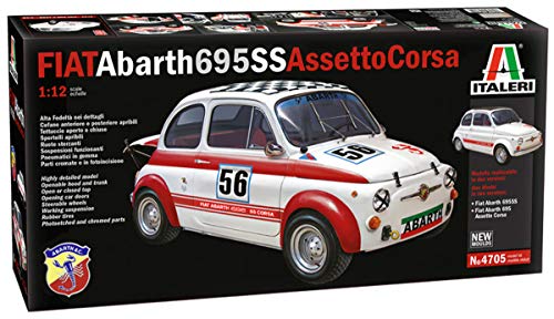 Italeri 4705S FIAT 4705-1:12 Abarth 695 SS/Assetto Corsa, Modellbau, Bausatz, Standmodellbau, unlackiert von Italeri