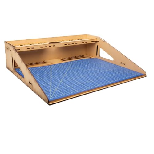 Italeri 50833 Modell-Workstation MDF DIN A3 - Modellbau-Zubehör, Bastelwerkzeug, hochwertiges Modellbauzubehör, Plastikmodellbau Zubehör, Blau von Italeri