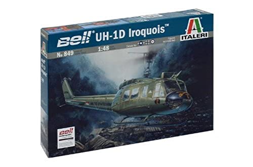 Italeri 510000849-1:48 UH-1D Slick Flugzeug, Nicht bemalt von TAMIYA