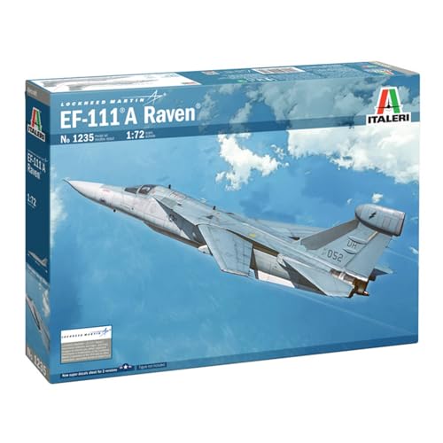 Italeri 510001235 EF-111 A Raven Modellbausatz im Maßstab, Unlackiert, 1:72 von Italeri