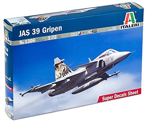 Italeri 510001306-1:72 Jas 39 Gripen, Marineblau von Italeri