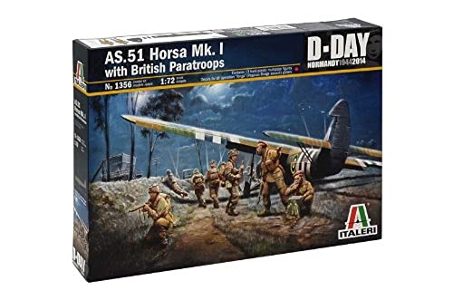 Italeri 510001356-1:72 AS.51 Horsa Mk.I/II und Britische Fallschirm von Italeri