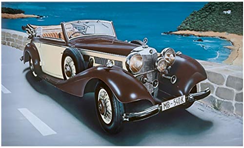 Italeri 510003701 - 1:24 Mercedes Benz 540K Mittel, Nicht Bemalt von Italeri