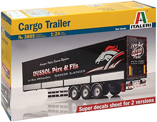 Italeri 510003885-1:24 Cargo Auflieger Truck, GRAU von Italeri