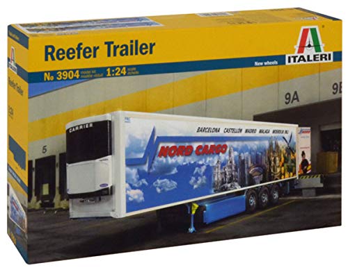 Italeri 510003904 - Fahrzeug - 1:24 Reefer Trailer, Weiß von Italeri