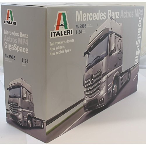 Italeri 3905 Mercedes-Benz 1:24 Actros MP4 Gigaspace, Nicht bemalt von Italeri