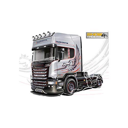 Italeri 510003906 1: 24 Scania R730 Streamline 4x2 Italien Modellbausatz, Transparent, silberfarben von Italeri