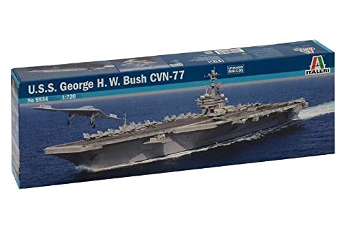 Italeri 510005534-1:720 U.S.S. George H.W. Bush CVN77, Grey von Italeri