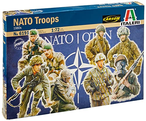 Italeri 510006191 Troops Italien 1:72 Fig. NATO Truppen-Modellbau, Bausatz, Standmodellbau, Basteln, Hobby, Kleben, Plastikbausatz, detailgetreu, unlackiert, Small von Italeri