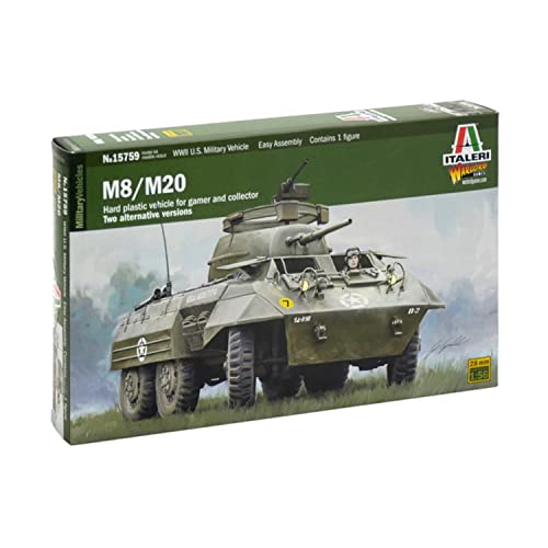 Italeri 510015759 - 1:56 M8 / M20, Tank Dirver Included von Italeri