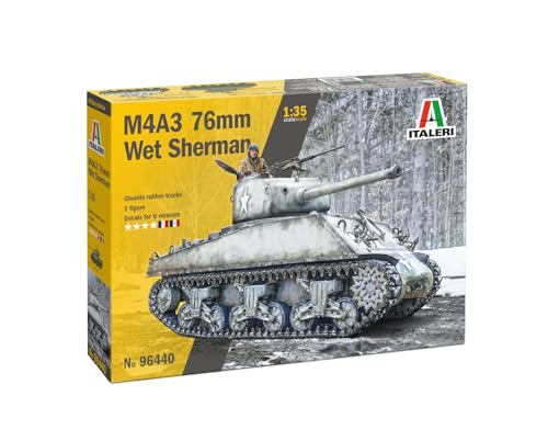 Italeri 6440 1:35 US Sherman M4A3 Wet - Modellbau, Bausatz, Standmodellbau, Basteln, Hobby, Kleben, Plastikbausatz, detailgetreu, Panzer Bausatz, Militär, Mehrfarbig Italeri 6440 1:35 US Sherman M4A3 Wet - Modellbau, Bausatz, Standmodellbau, Basteln, Hobby, Kleben, Plastikbausatz, detailgetreu, Panzer Bausatz, Militär, Mehrfarbig von Italeri