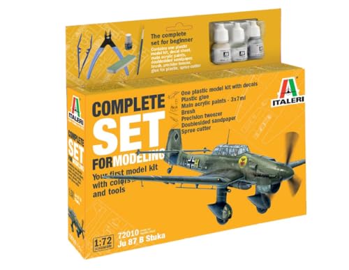 Italeri 72010 1:72 Junker Ju-87B Stuka - Komplettset, Modellbau, Bausatz, Standmodellbau, Basteln, Hobby, Kleben, Plastikbausatz, inkl. Zubehör von Italeri