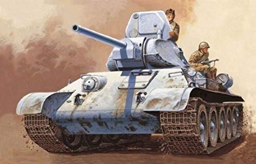 Italeri 8001283070089 510007008 - 1:72 T 34/76 Russischer Panzer, Grau von Italeri