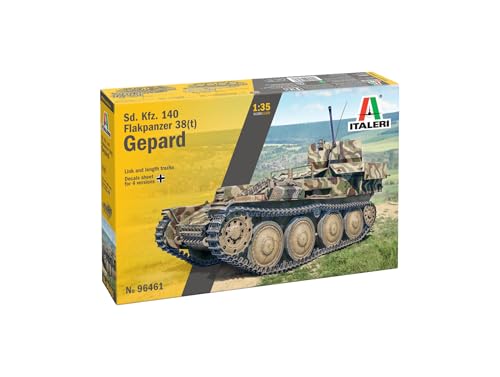 Italeri 96461 1:35 Dt. Sd.Kfz.140 Flakpanzer 38 Gepard - Modellbau, Bausatz, Standmodellbau, Basteln, Hobby, Kleben, Plastikbausatz, 1:35, Panzer Bausatz, Geformte Farbe Italeri 96461 1:35 Dt. Sd.Kfz.140 Flakpanzer 38 Gepard - Modellbau, Bausatz, Standmodellbau, Basteln, Hobby, Kleben, Plastikbausatz, 1:35, Panzer Bausatz, Geformte Farbe von Italeri