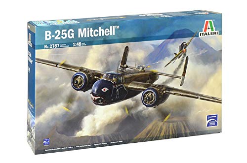 ITALERI 2787S - 1:48 B-25G Mitchell , Modellbau, Bausatz, Standmodellbau, Basteln, Hobby, Kleben, Plastikbausatz, detailgetreu von Italeri