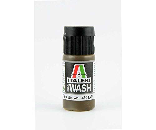 Italeri Streichfarbe Dunkel-Braun (Acryl Model Wash) | Inhalt: 20 ml #4951 von Italeri