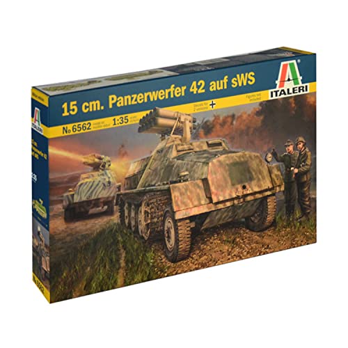 Italeri IT6562 6562S - 1:35 15cm Panzerwerfer 42 auf SWS , Modellbau, Bausatz, Standmodellbau, Basteln, Hobby, Kleben, Plastikbausatz, detailgetreu von Italeri