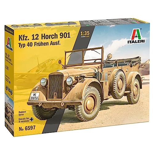 Italeri Kfz.12 Horch 901 typ 40 Frühe AUSF. | Auto Bausatz 1:35#6597 von Italeri