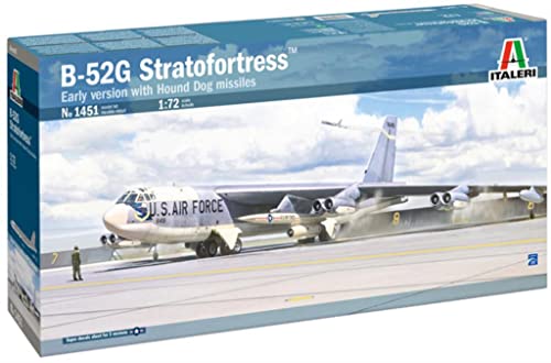 Italeri Model Kit letadlo 1451 - B-52G Stratofortress Early Version with Hound Dog Missiles (1:72 von Italeri